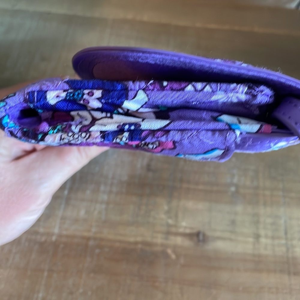 Vera Bradley Purple Floral wristlet - Picture 5 of 7